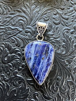 Lapis Lazuli and Sodalite Crystal Stone Jewelry Pendant #lY5jNi31xXs