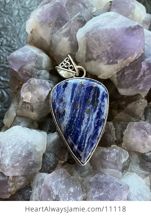 Lapis Lazuli and Sodalite Crystal Stone Jewelry Pendant - #lY5jNi31xXs-7