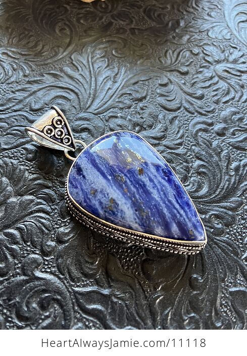 Lapis Lazuli and Sodalite Crystal Stone Jewelry Pendant - #lY5jNi31xXs-6