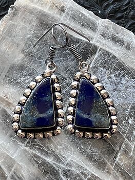 Lapis Lazuli Crystal Stone Jewelry Earrings #io7tDSAQkH4