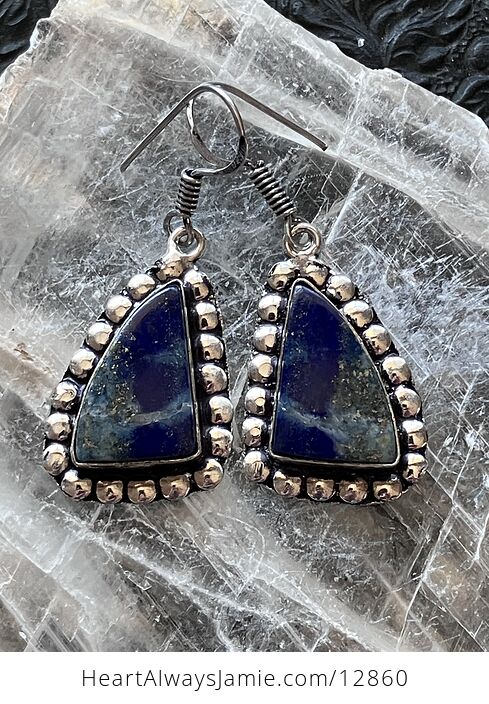 Lapis Lazuli Crystal Stone Jewelry Earrings - #io7tDSAQkH4-1