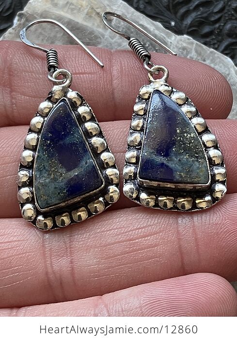 Lapis Lazuli Crystal Stone Jewelry Earrings - #io7tDSAQkH4-7