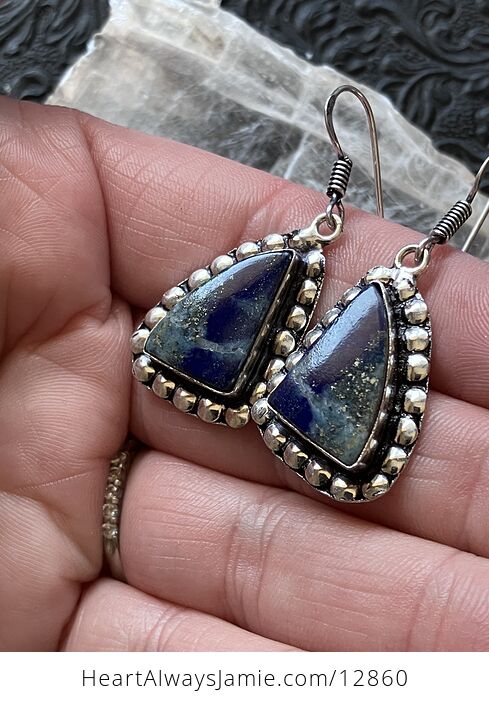 Lapis Lazuli Crystal Stone Jewelry Earrings - #io7tDSAQkH4-4