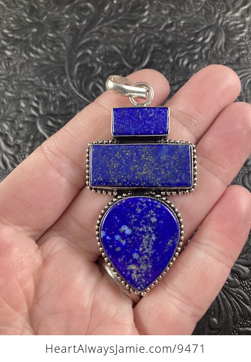 Lapis Lazuli Crystal Stone Jewelry Pendant - #DJy69TjRrC8-1