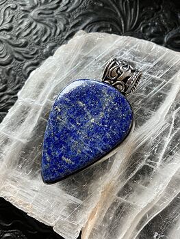 Lapis Lazuli Gemstone Crystal Jewelry Pendant #SzdGrsM8egk