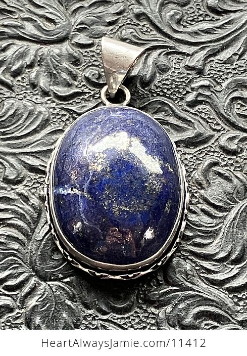 Lapis Lazuli Gemstone Crystal Jewelry Pendant - #DMJqpBAvrgI-5