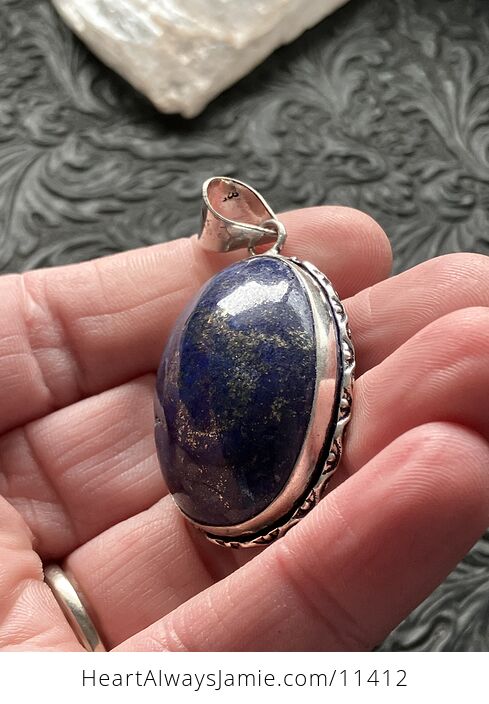 Lapis Lazuli Gemstone Crystal Jewelry Pendant - #DMJqpBAvrgI-3