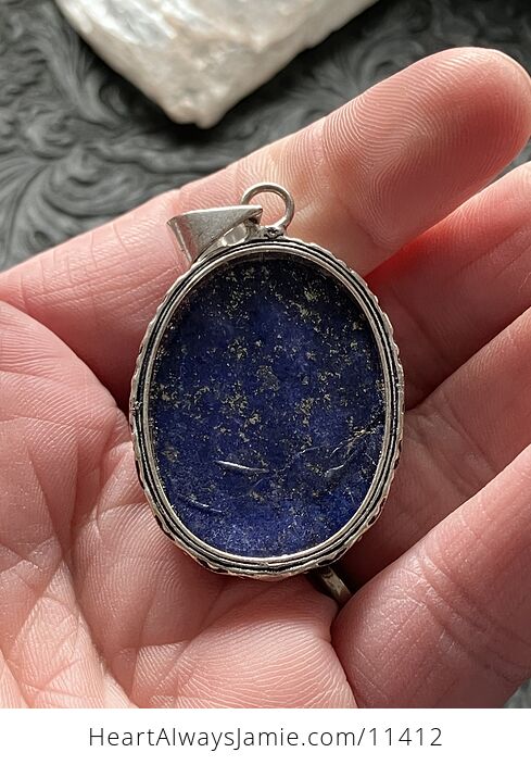 Lapis Lazuli Gemstone Crystal Jewelry Pendant - #DMJqpBAvrgI-4