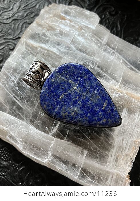 Lapis Lazuli Gemstone Crystal Jewelry Pendant - #SzdGrsM8egk-6