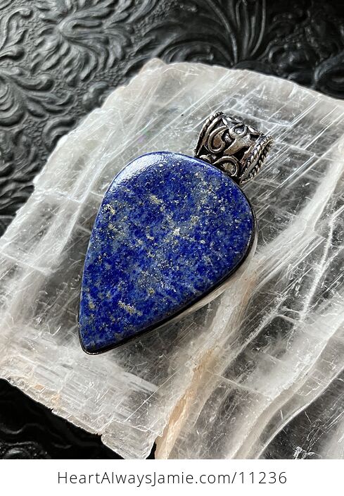 Lapis Lazuli Gemstone Crystal Jewelry Pendant - #SzdGrsM8egk-1