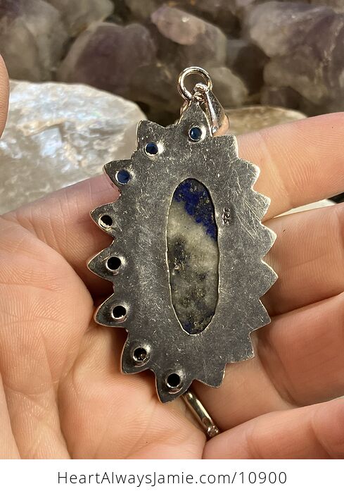 Lapis Lazuli Gemstone Crystal Jewelry Pendant - #ifcuk9llxbc-4