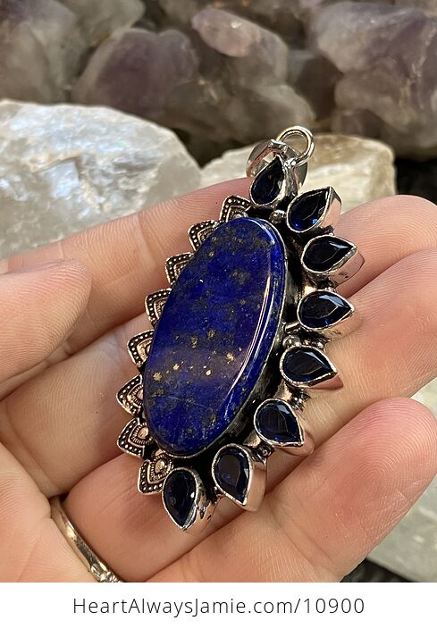 Lapis Lazuli Gemstone Crystal Jewelry Pendant - #ifcuk9llxbc-3