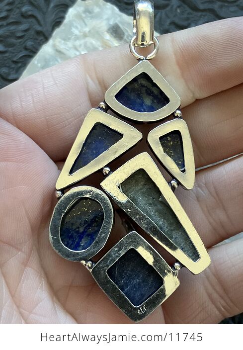 Lapis Lazuli Gemstone Crystal Jewelry Pendant - #nf2Aps076Rs-5