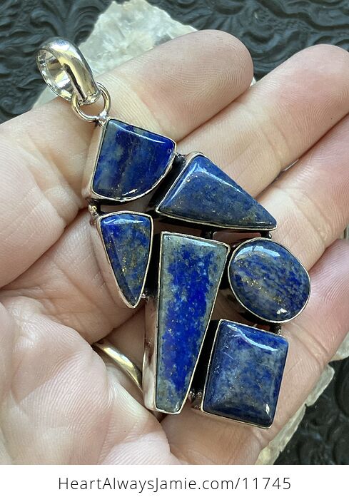 Lapis Lazuli Gemstone Crystal Jewelry Pendant - #nf2Aps076Rs-3