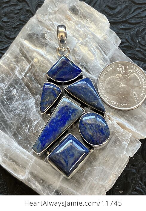 Lapis Lazuli Gemstone Crystal Jewelry Pendant - #nf2Aps076Rs-6