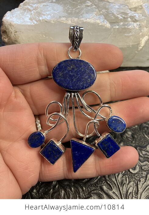 Lapis Lazuli Gemstone Crystal Jewelry Pendant - #xsCiPHjHWMI-1