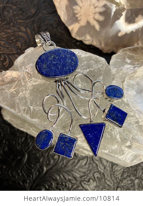 Lapis Lazuli Gemstone Crystal Jewelry Pendant - #xsCiPHjHWMI-5