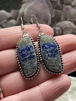 Lapis Lazuli Stone Crystal Jewelry Earrings #LOZe0A1UhIc