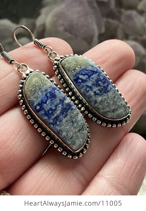 Lapis Lazuli Stone Crystal Jewelry Earrings - #LOZe0A1UhIc-2
