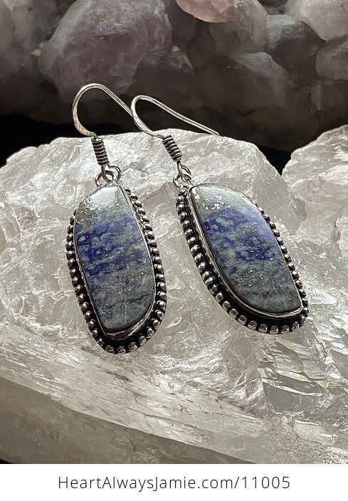 Lapis Lazuli Stone Crystal Jewelry Earrings - #LOZe0A1UhIc-4