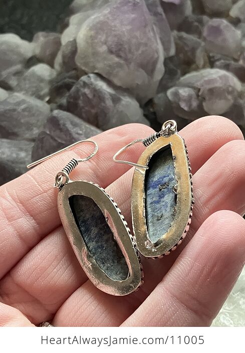 Lapis Lazuli Stone Crystal Jewelry Earrings - #LOZe0A1UhIc-3