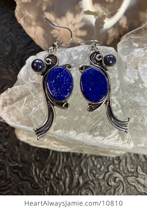 Lapis Lazuli Stone Crystal Jewelry Earrings - #kJmwvBNVBpw-1