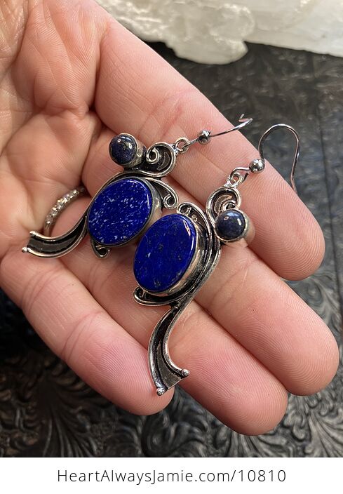 Lapis Lazuli Stone Crystal Jewelry Earrings - #kJmwvBNVBpw-5