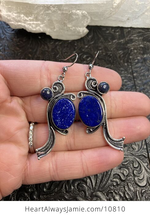 Lapis Lazuli Stone Crystal Jewelry Earrings - #kJmwvBNVBpw-2
