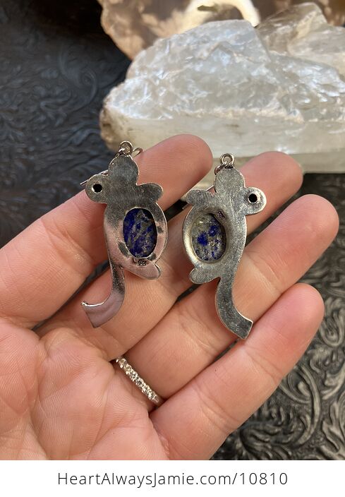 Lapis Lazuli Stone Crystal Jewelry Earrings - #kJmwvBNVBpw-4