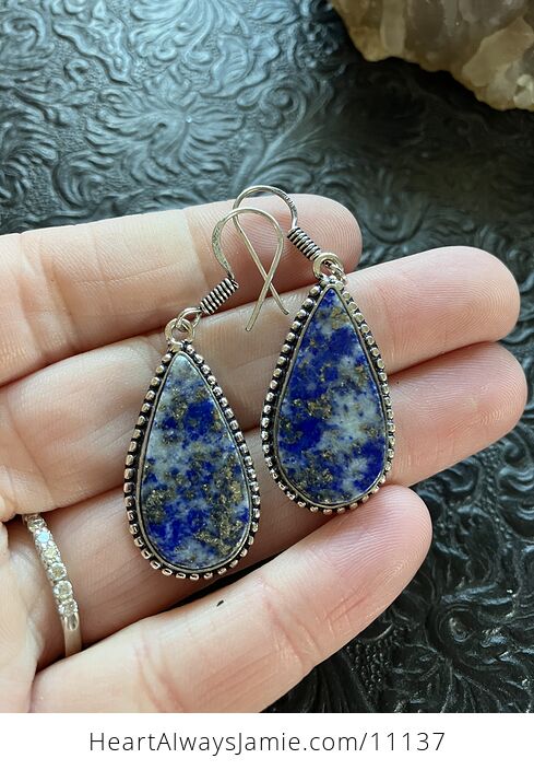 Lapis Lazuli Stone Crystal Jewelry Earrings - #pjkHrGkjE9s-2