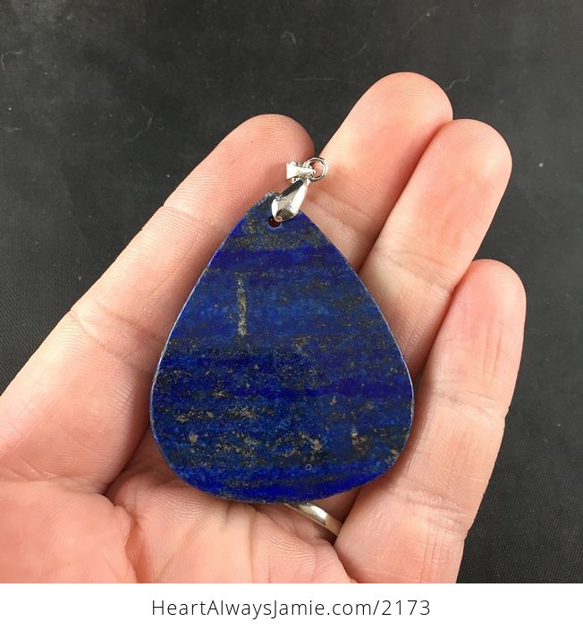 Lapis Lazuli Stone Pendant Necklace - #nSLv6TgCgWU-3