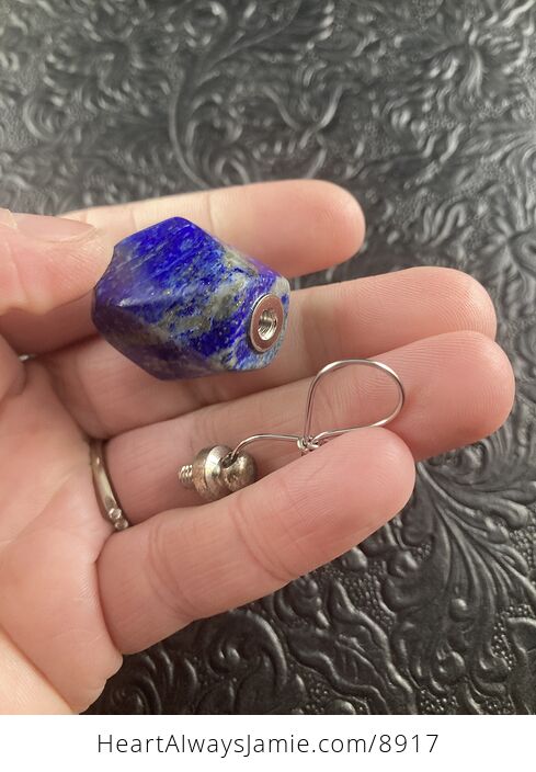 Lapis Lazuli Stone Perfume or Essential Oil Bottle Pendant Jewelry - #UgqN6JFVpwE-4