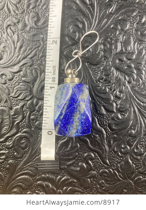 Lapis Lazuli Stone Perfume or Essential Oil or Urn Memorial Bottle Pendant Jewelry - #UgqN6JFVpwE-6