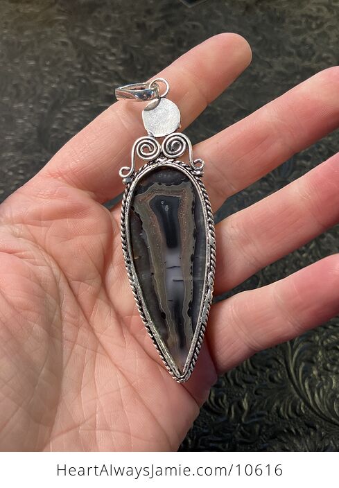 Large Agate Stone Crystal Pendant Jewelry Discount Due to Chip - #wx2MsxGFtr4-4