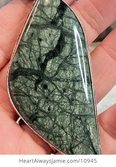 Large Green Jasper Stone Jewelry Crystal Pendant - #0K9fq6SeMHc-3