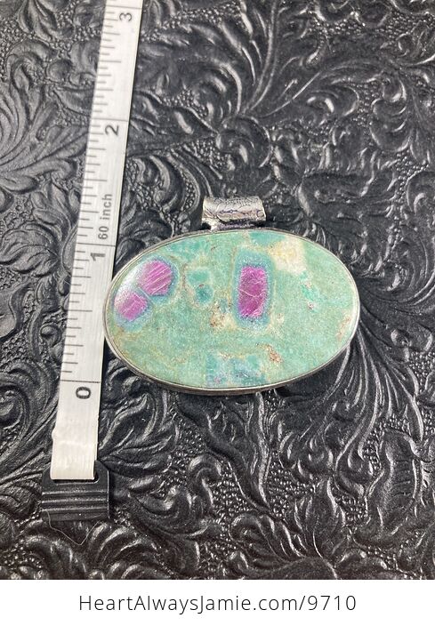 Large Oval Ruby Fuschite Crystal Stone Jewelry Pendant - #HgmEMhfxzZs-4