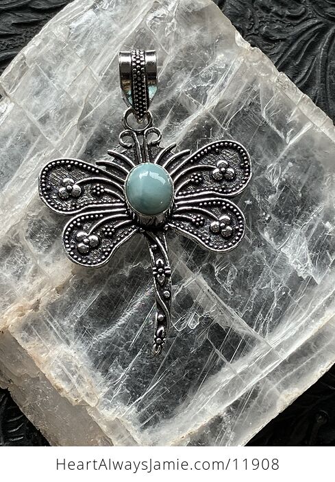 Larimar Dragonfly Stone Jewelry Crystal Pendant - #s2oo0gI4vGQ-7