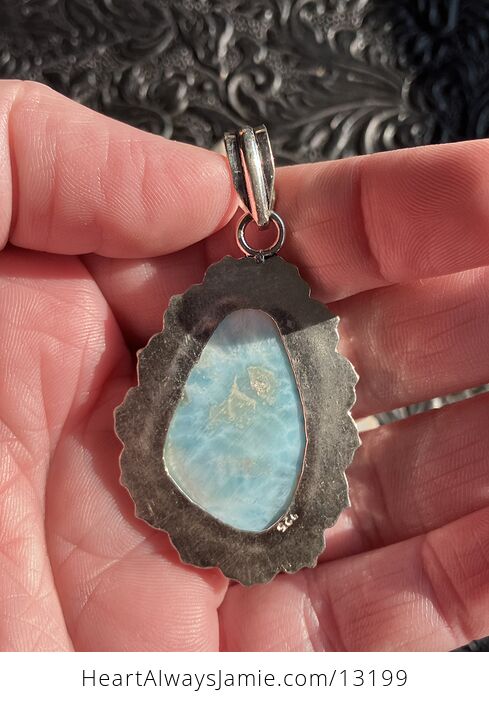 Larimar Pendant Stone Crystal Jewelry - #2gxbKHB7IqA-4