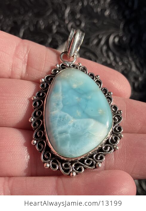 Larimar Pendant Stone Crystal Jewelry - #2gxbKHB7IqA-5