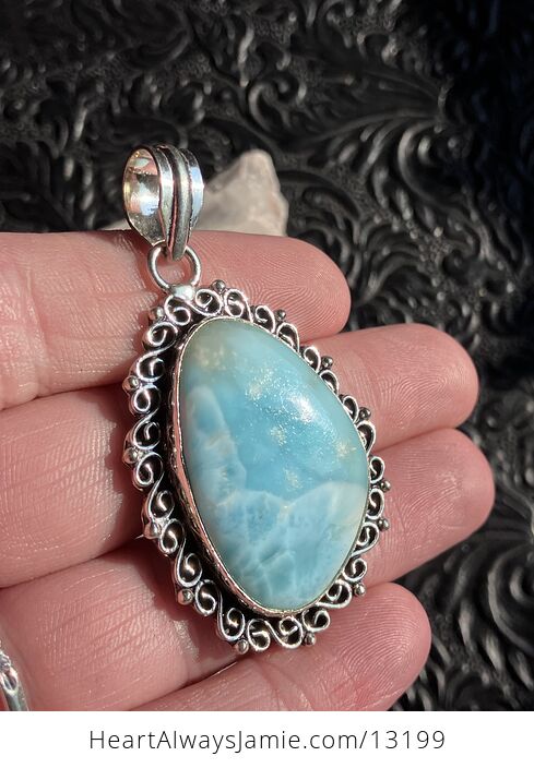 Larimar Pendant Stone Crystal Jewelry - #2gxbKHB7IqA-7