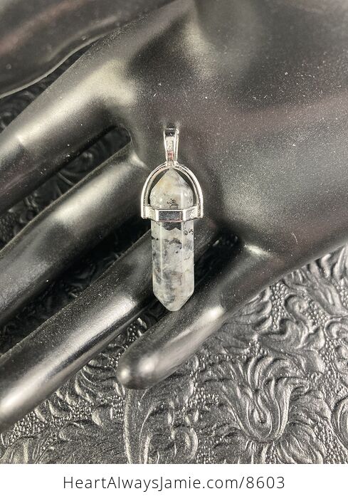 Larvakite Feldspar Natural Gemstone Jewelry Pendant - #oqSgBK9JM2M-1