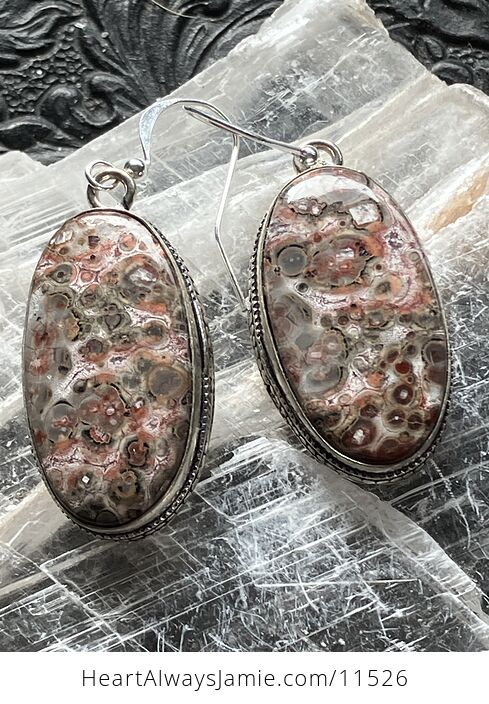 Leopard Skin Jasper Stone Jewelry Earrings - #6lrTKjm4Gy4-1