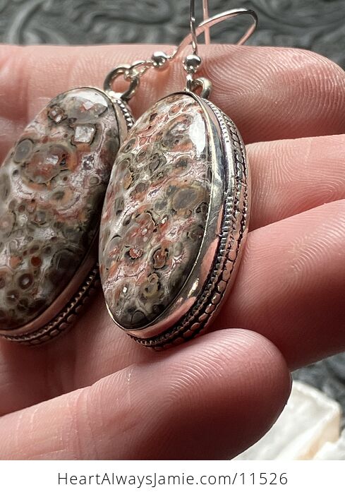 Leopard Skin Jasper Stone Jewelry Earrings - #6lrTKjm4Gy4-5