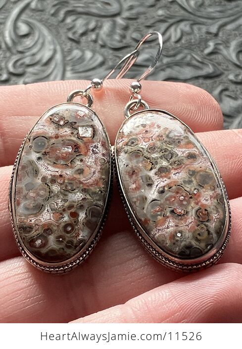 Leopard Skin Jasper Stone Jewelry Earrings - #6lrTKjm4Gy4-2
