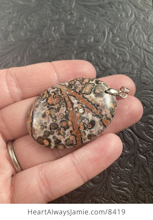 Leopard Skin Jasper Stone Jewelry Pendant - #1sBcFgZWj9I-4