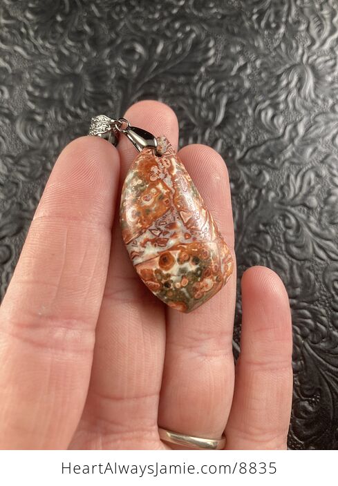 Leopard Skin Jasper Stone Jewelry Pendant - #LvVQGJhNU6M-3