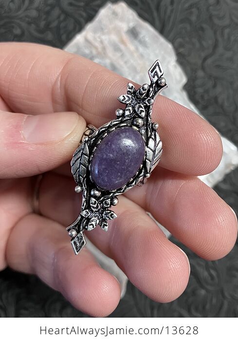 Lepidolite Fantasy Styled Ring Size 7 and a Half - #P0b2F4QteTk-5