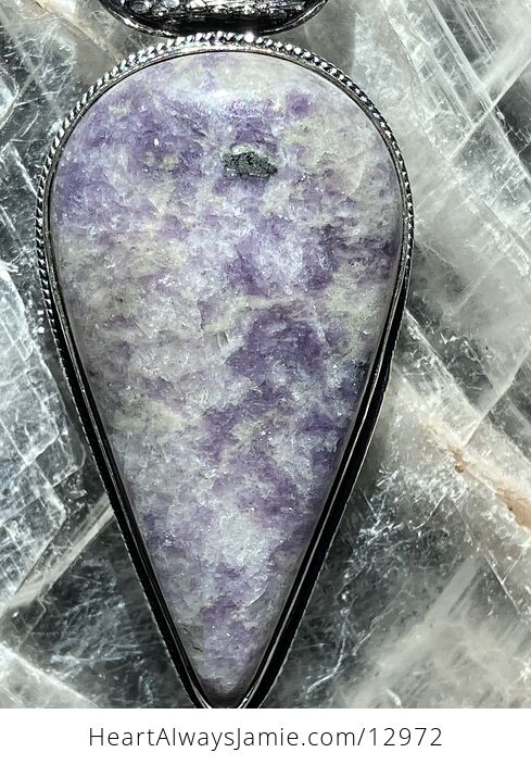 Lepidolite Mica Pendant Stone Crystal Jewelry - #dSHhevEzbNQ-2