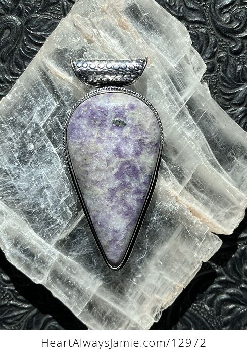 Lepidolite Mica Pendant Stone Crystal Jewelry - #dSHhevEzbNQ-1