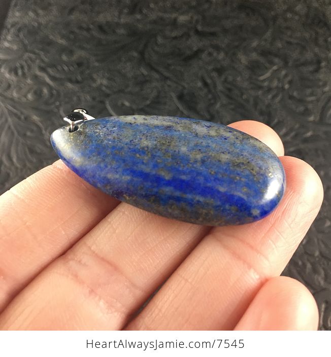 Light Blue Lapis Lazuli Stone Jewelry Pendant - #RJk0LCUEGbM-2